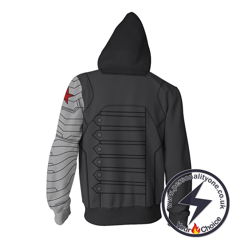 Captain America Hoodie - Bucky Winter Soldier Jacket